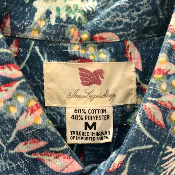 NWOT! - THEO LOGO SHOP Horse Print Hawaiian Shirt - Picture 2 of 8